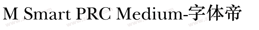 M Smart PRC Medium字体转换